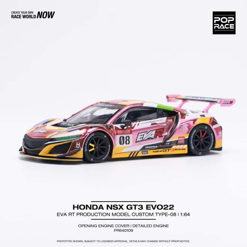 [INCOMING] POPRACE 1/64 Honda NSX GT3 EVO22 EVA RT Production Model Custom Type-08