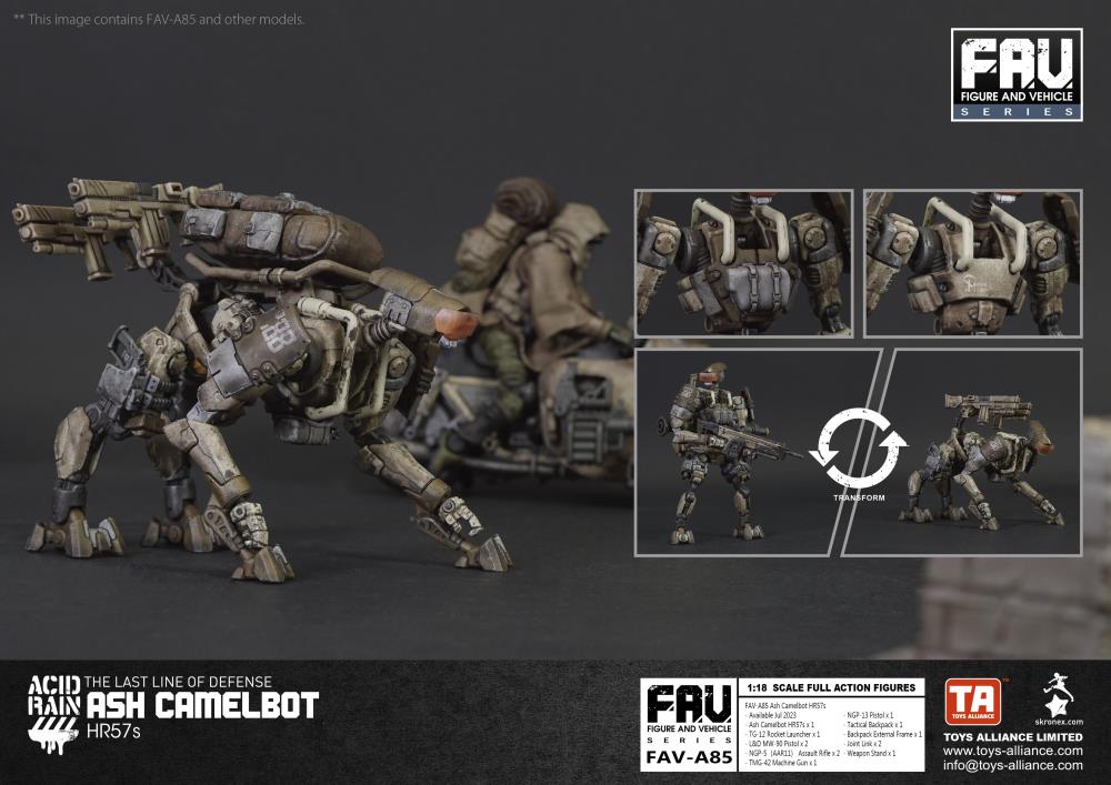 ACID RAIN 1/18 FAV-A85 Ash Camelbot HR57s